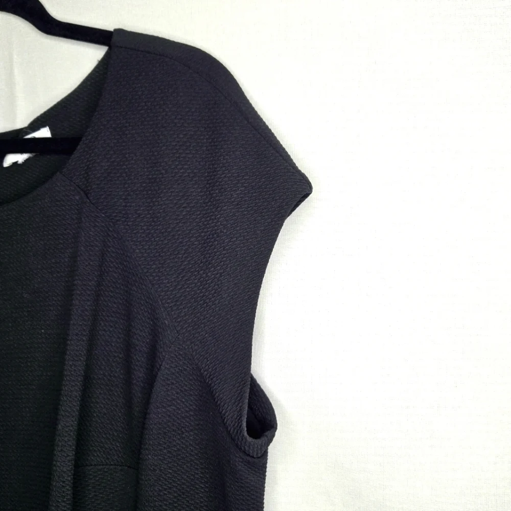 Cato Black Sheath Style Asymetrical hem Dress. 18W - Picture 6 of 13